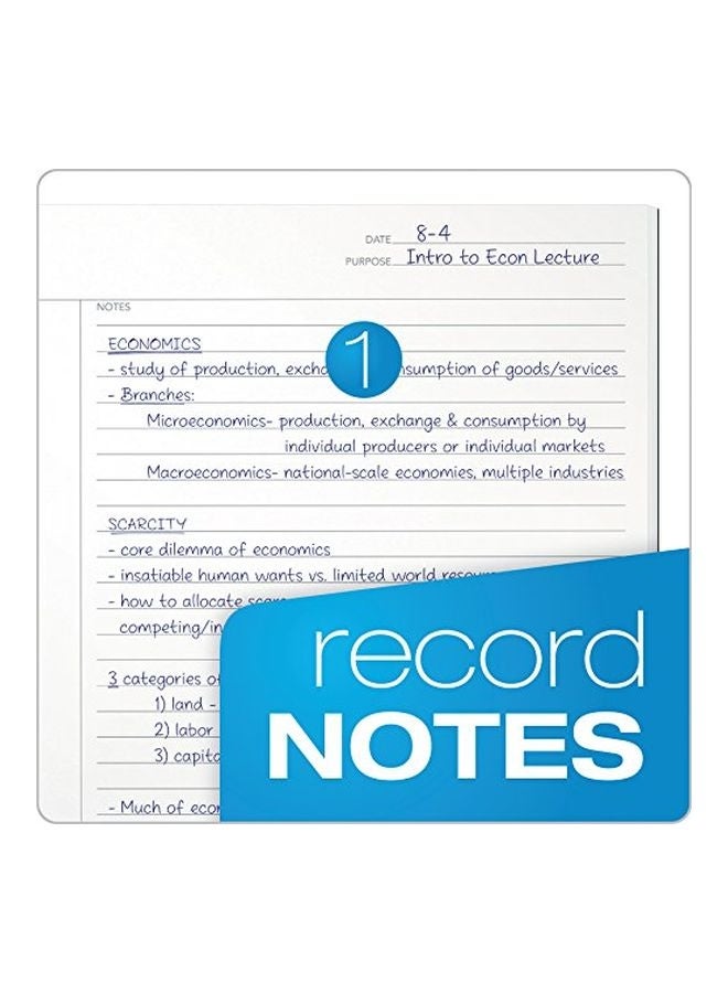 TOPS 50-Sheet FocusNotes Note Taking System Legal Pad White/Blue  - Image 2