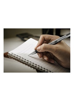 Zebra Pen 2-Piece Ballpoint Stainless Steel Pen Refill Red/White/Silver  - Image 2