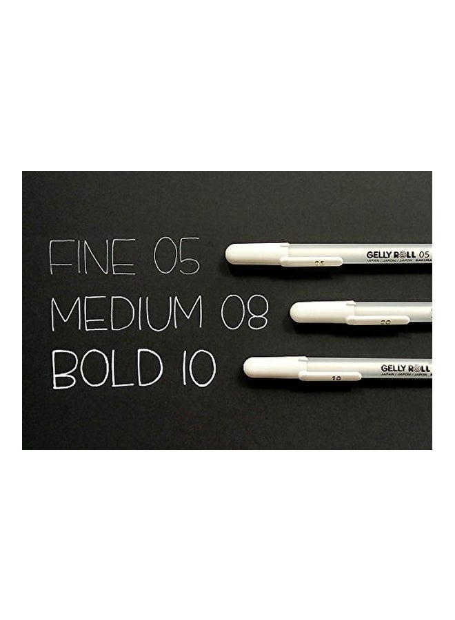 SAKURA 3-Piece Gelly Roll Classic 10 Pen White  - Image 2