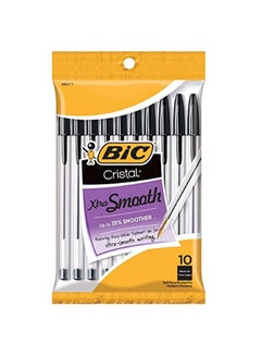 Bic 60-Piece Cristal Xtra Smooth Ballpoint Pen Clear/Black 
