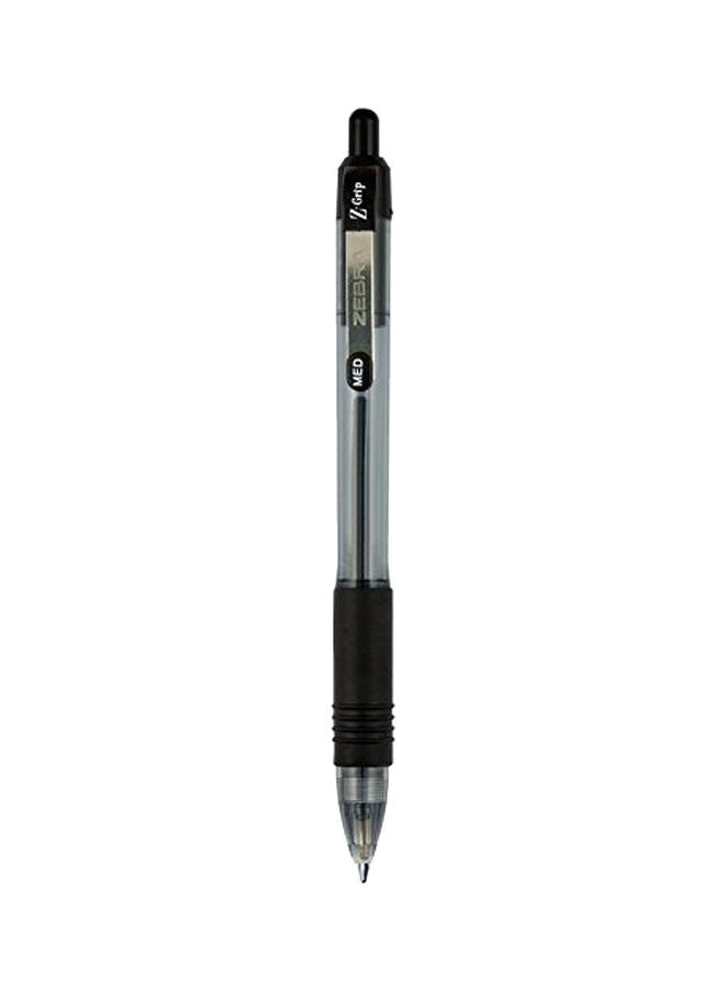 Zebra Pen 2-Piece Z-Grip Retractable Ballpoint Pen Black/Silver  - Image 1