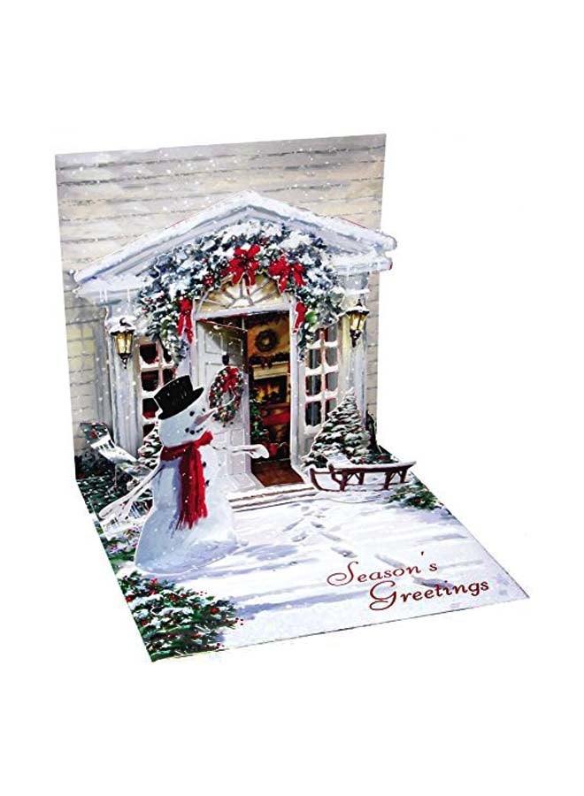 3D Holiday Door Greeting Card
