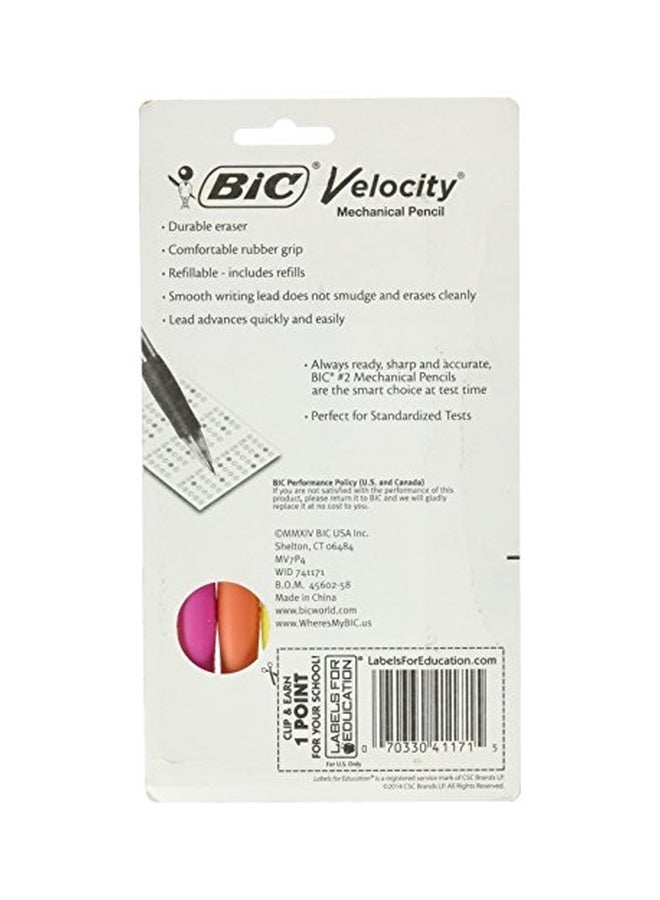 بيك مجموعة أقلام رصاص ميكانيكية فيلوستي أصلية مع عبوة إعادة ملء للرصاص وممحاة متعدد الألوان - Image 2