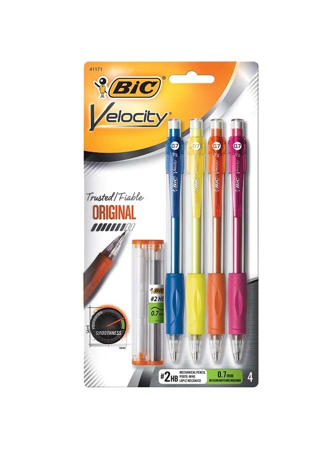 بيك مجموعة أقلام رصاص ميكانيكية فيلوستي أصلية مع عبوة إعادة ملء للرصاص وممحاة متعدد الألوان - Image 1