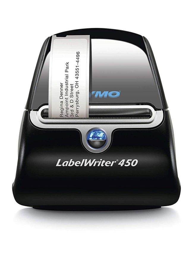 Dymo - LabelWriter 450 Thermal Label Printer Black/Silver - Image 1