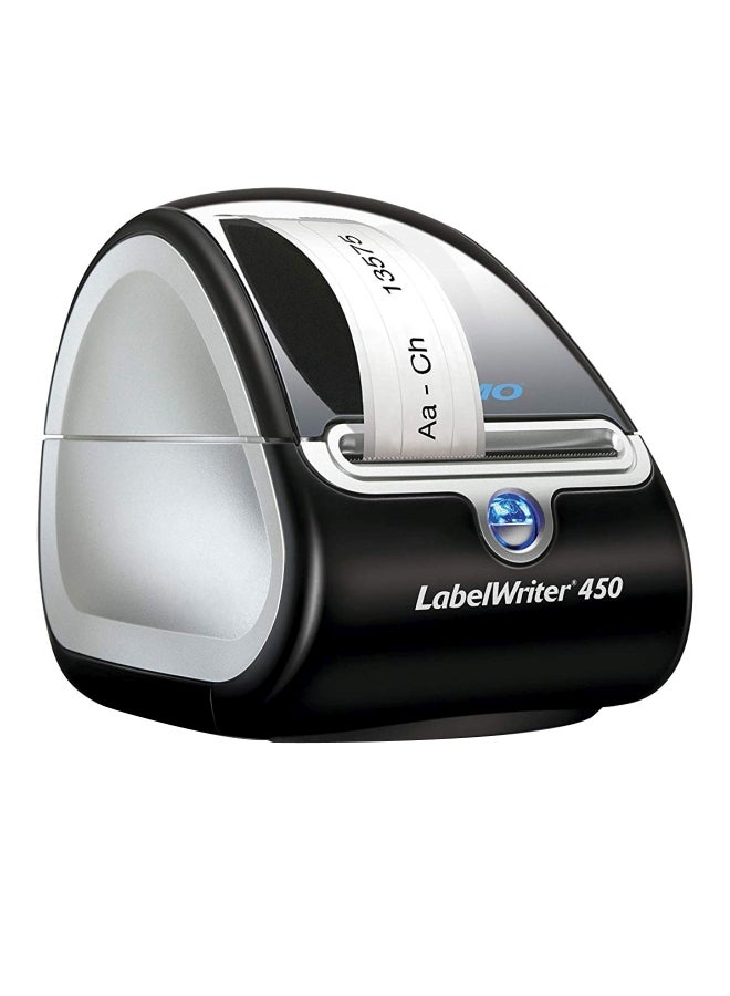 Dymo - LabelWriter 450 Thermal Label Printer Black/Silver - Image 1