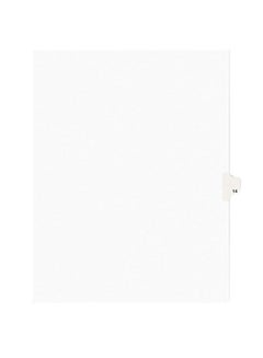 AVERY 25-Piece Individual Legal Exhibit Dividers White 