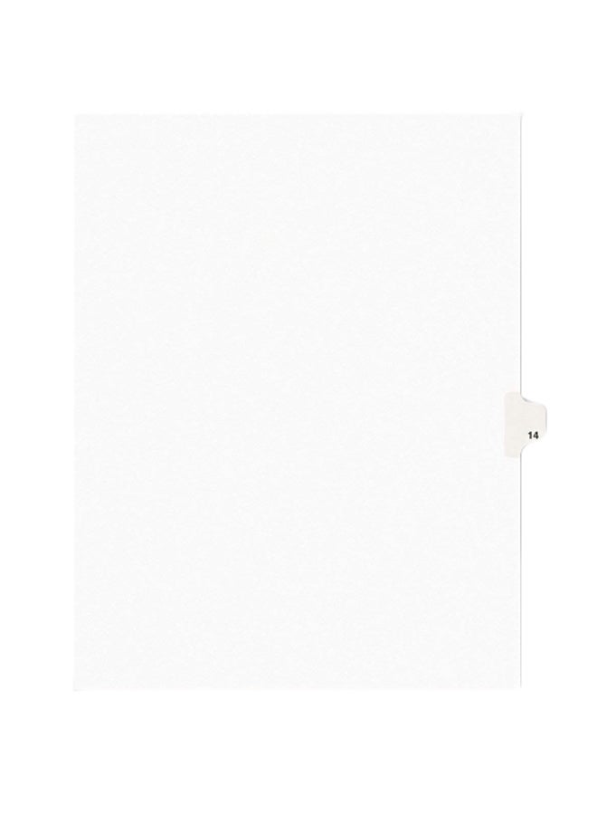 AVERY 25-Piece Individual Legal Exhibit Dividers White 