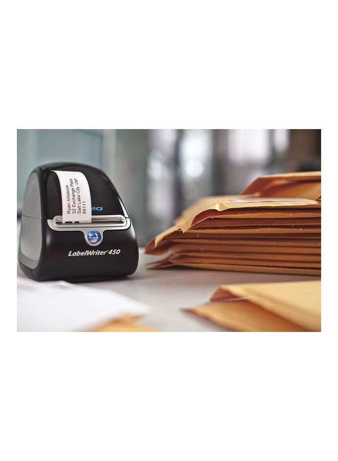 Dymo - LabelWriter 450 Thermal Label Printer Black/Silver - Image 1