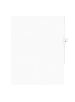 AVERY Individually Numbered Tabs White 