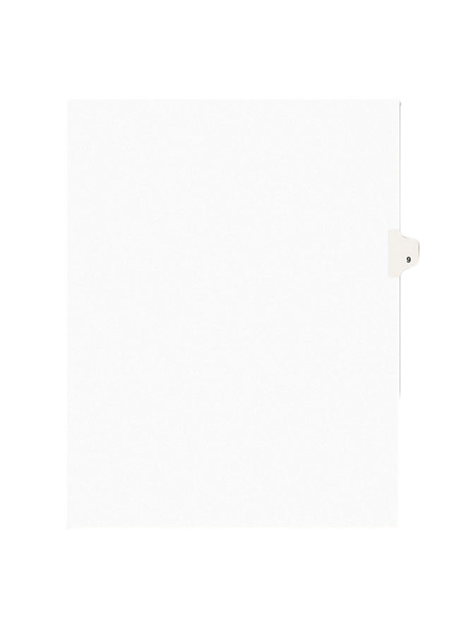 AVERY - Individually Numbered Tabs White - Image 1