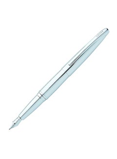 Cross ATX Fountain Pen With Chrome Appointments Blue  - Image 2