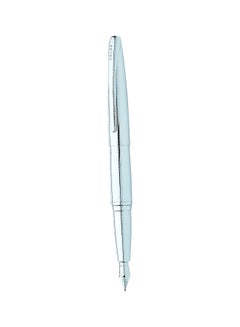 Cross ATX Pure Chrome Fountain Pen Blue  - Image 2