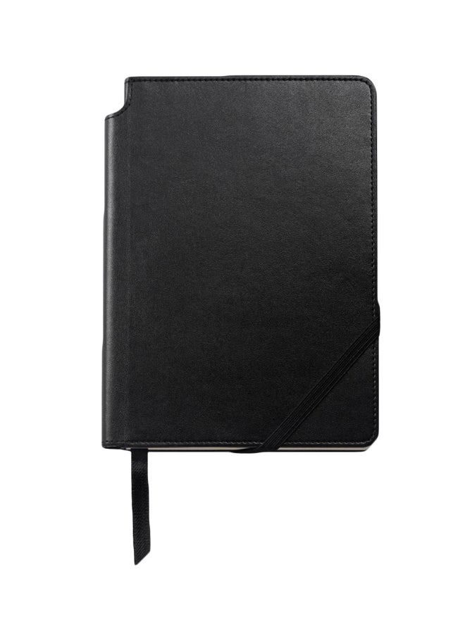 Cross Lined Notebook With Pen Storage Slot Classic Black - Image 1
