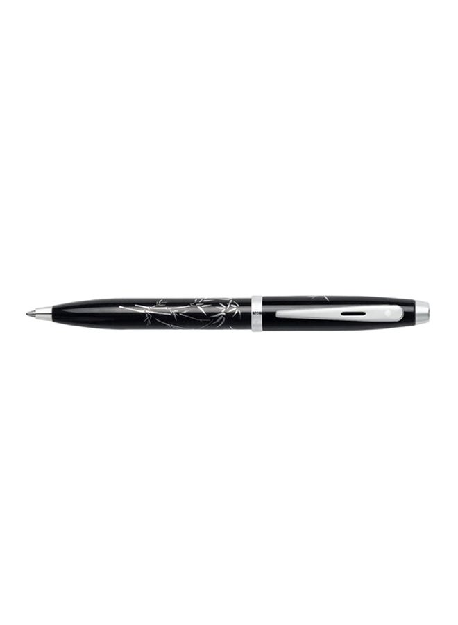 Silk-screened Bamboo Design Ballpoint Pen Silver/Black - v1552580878/N21984568A_1