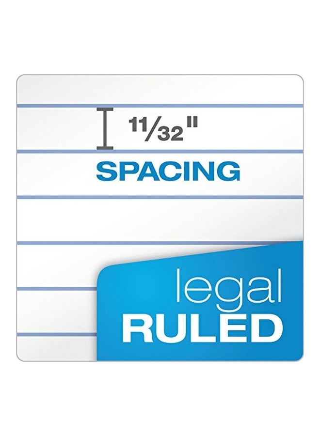 أمباد 12 دفتر ملاحظات مصنوعة من ألياف ذهبية أبيض/أزرق - Image 2