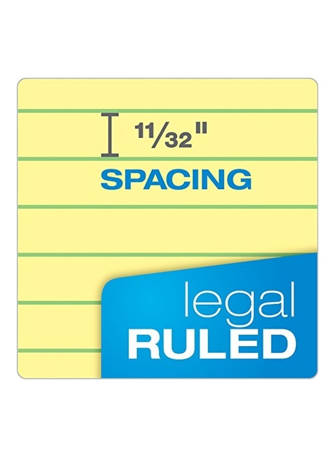 Ampad 4-Piece Gold Fiber Perforated Pad Yellow/Maroon - Image 2