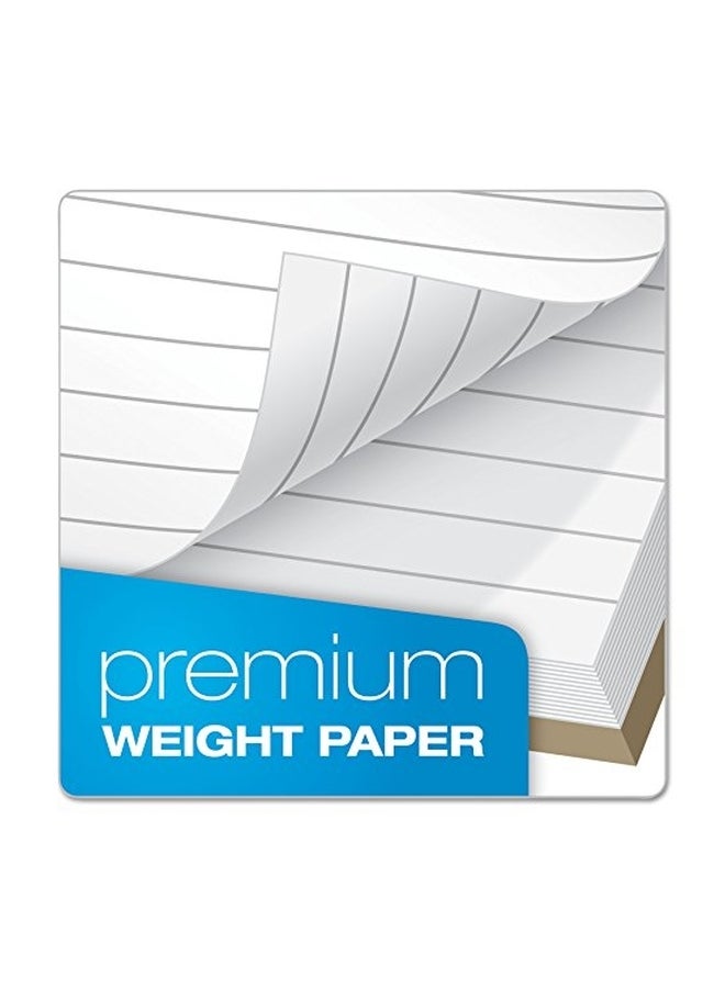 أمباد دفتر ملاحظات شخصي من سلسلة كلاسيكية وألياف ذهبية أخضر/أبيض/ أزرق - Image 3