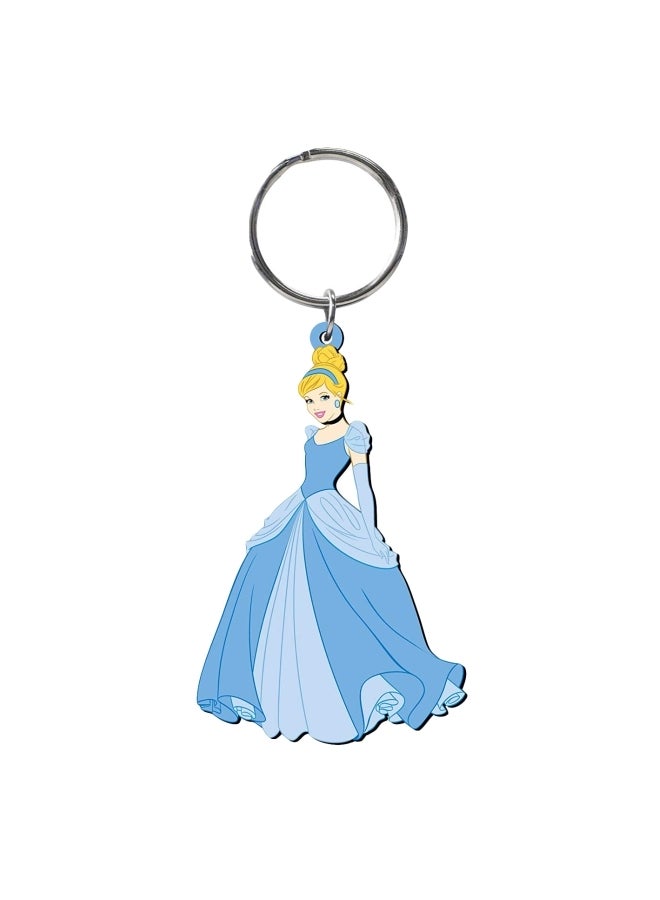 Disney Cinderella Soft Touch Key Ring Blue/Yellow/Silver 