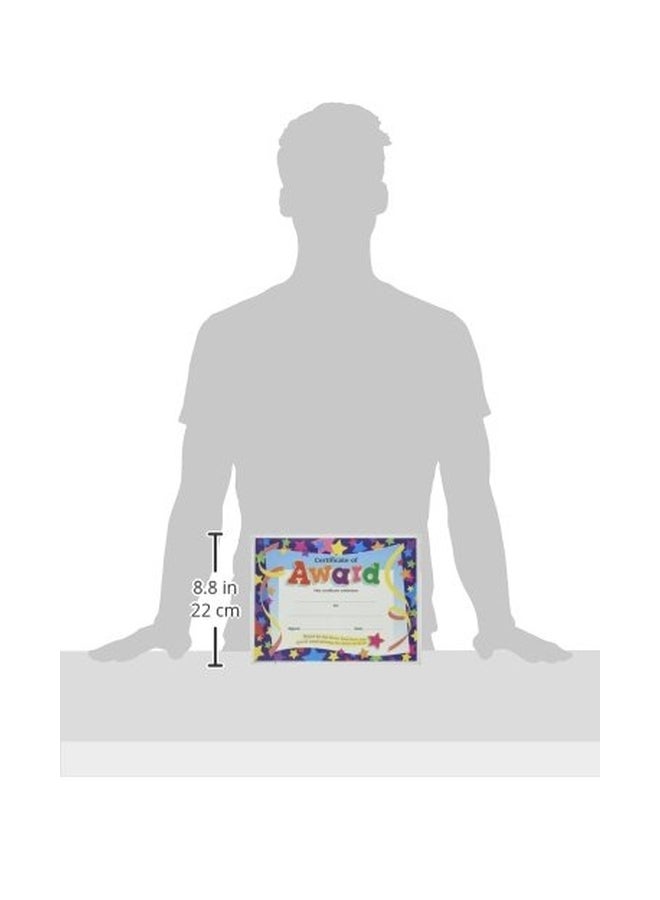 تريند إنتربرايزس إنك مجموعة شهادات جوائز مكونة من 30 قطعة وردي/أزرق/أصفر - Image 2