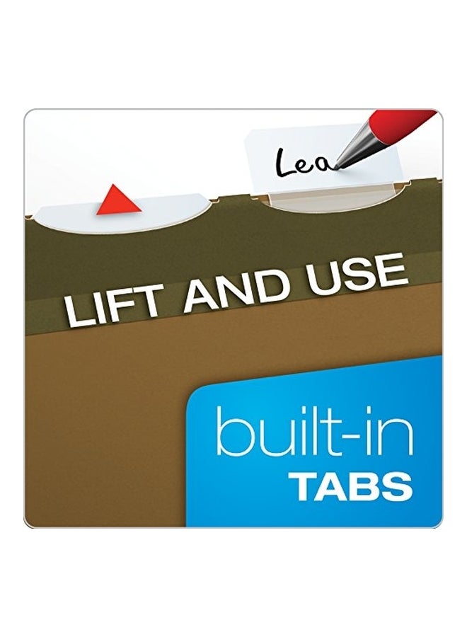 Pendaflex 25-Piece Hanging File Folder Green - Image 2