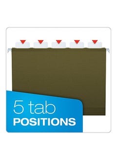 Pendaflex 25-Piece Hanging File Folder Green  - Image 3