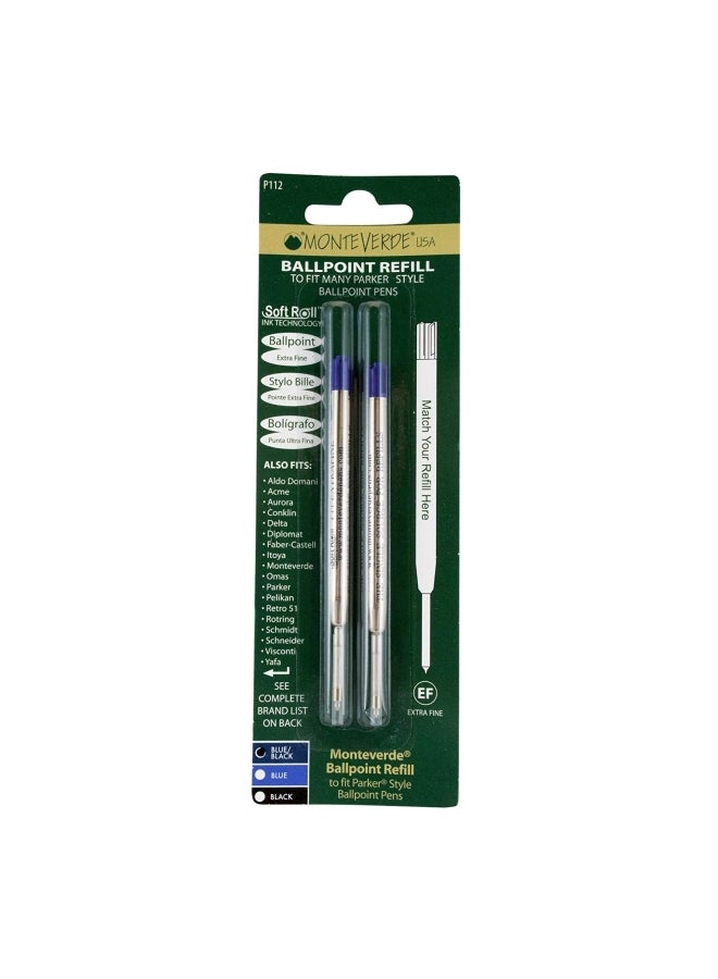 Monteverde - Ballpoint Pen Refill Silver/Purple - Image 1
