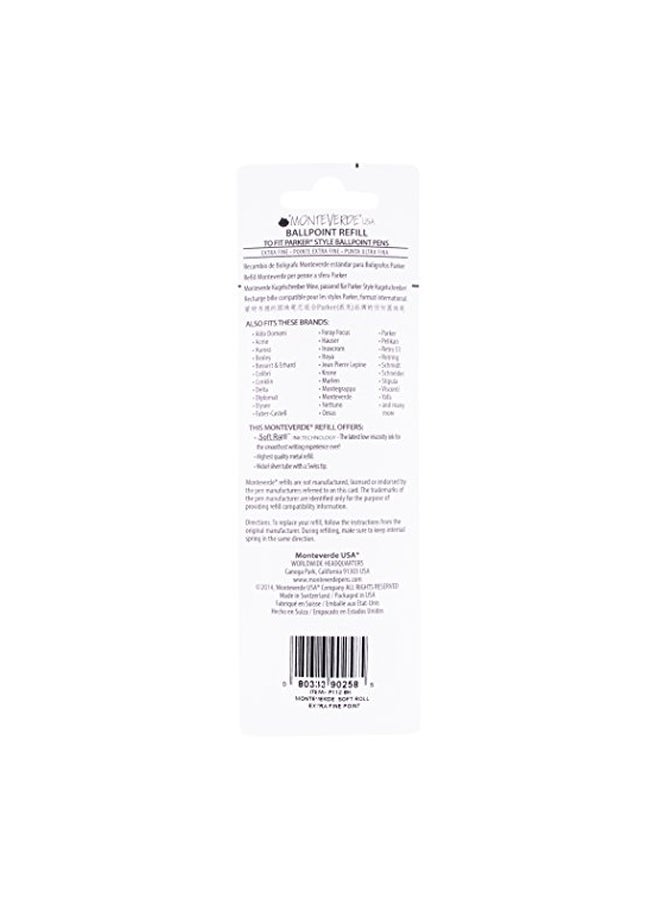 Monteverde - Ballpoint Pen Refill Silver/Purple - Image 1