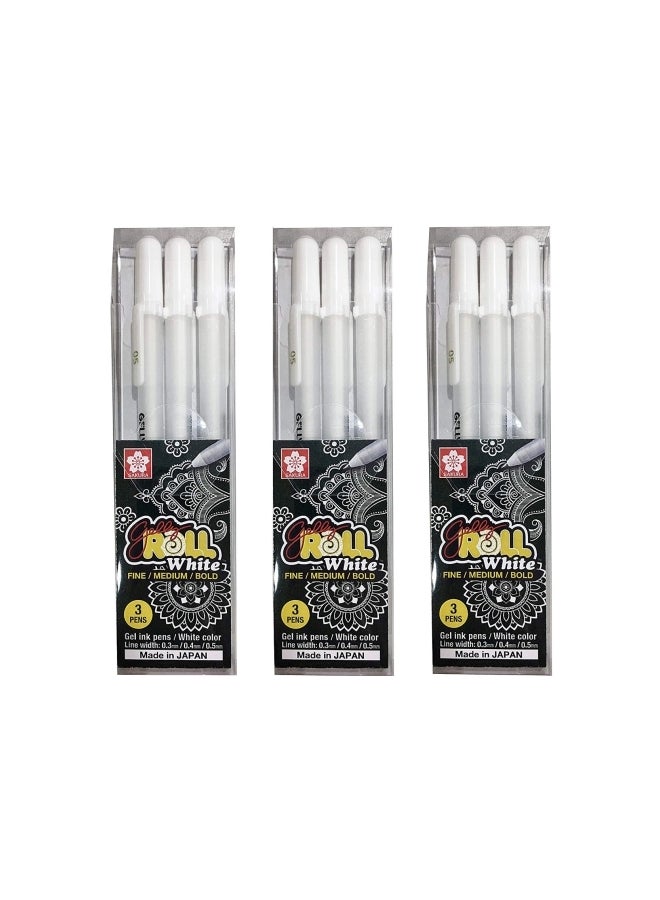 SAKURA Gelly Roll Gel Pen White 
