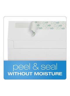 Quality Park 100-Piece Half-Fold Invitation Envelope White  - Image 2