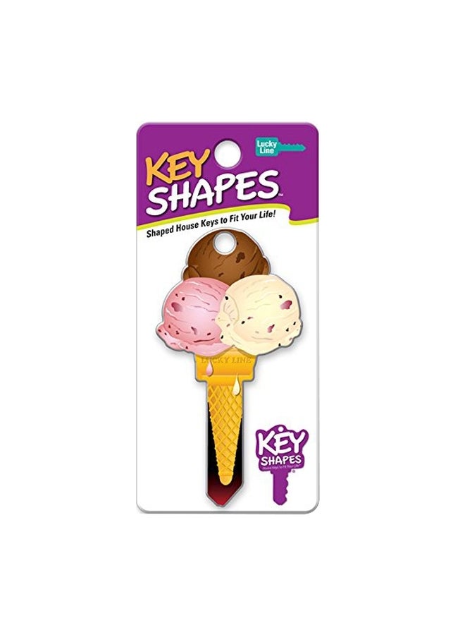 Lucky Line Ice Cream Printed Blank House Key Multicolour