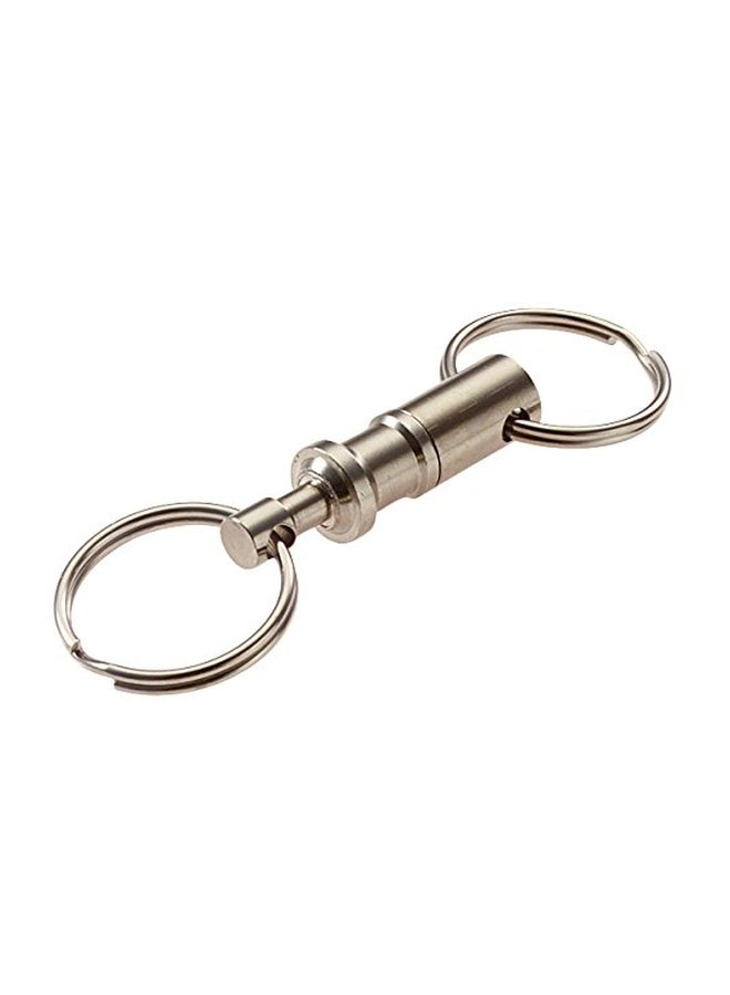 Lucky Line Quick Release Keychain Silver