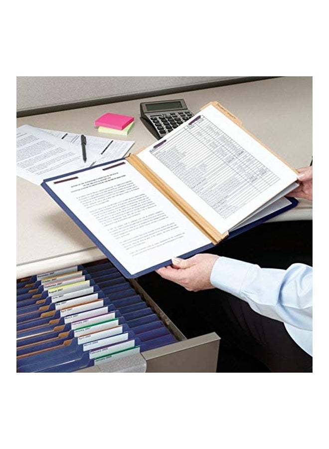 سميد 10 قطع من مجلد ملفات أزرق داكن - Image 3