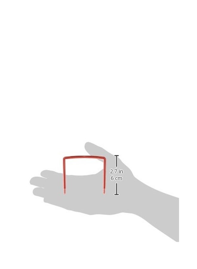 Smead 100-Piece U-Clip Bonded File Fasteners Red/White - Image 3