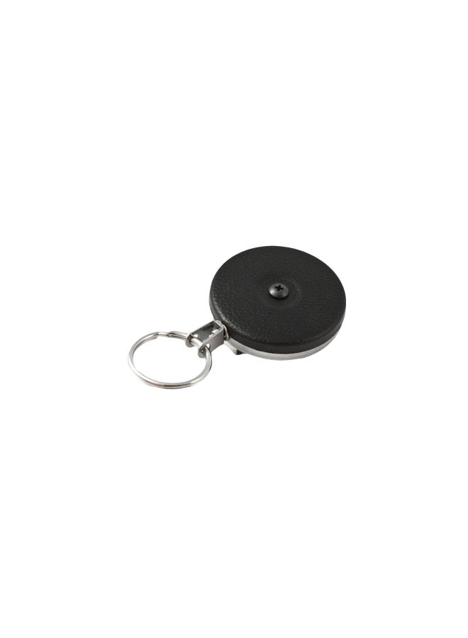 Key-Bak Retractable Key Holder Black/Silver - Image 1