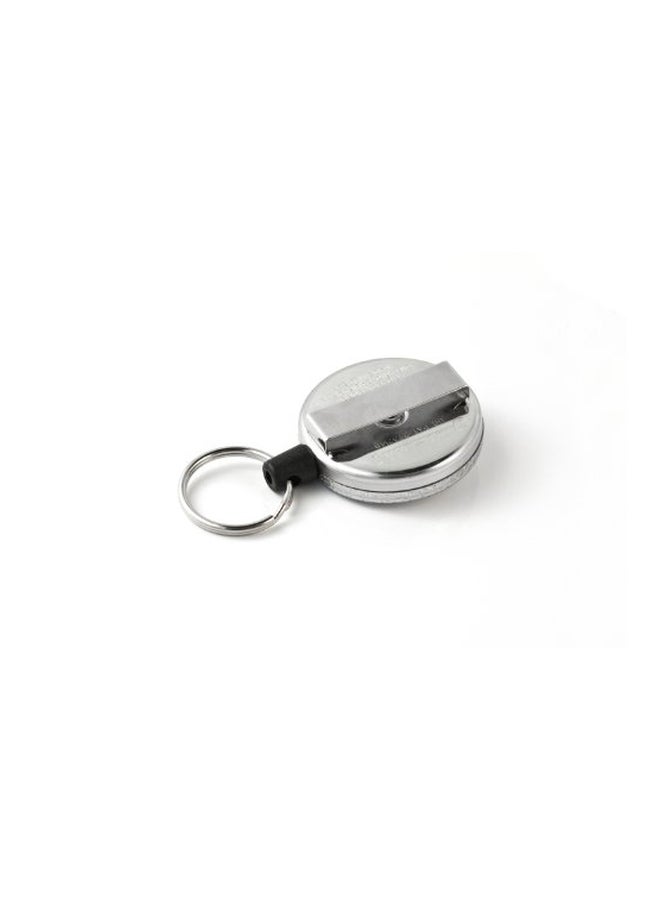 Key-Bak Retractable Key Holder Black/Silver - Image 2