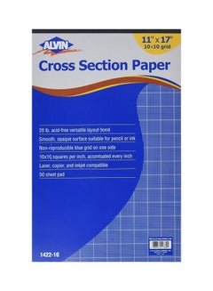 Alvin 50-Piece Cross Section Paper Clear 