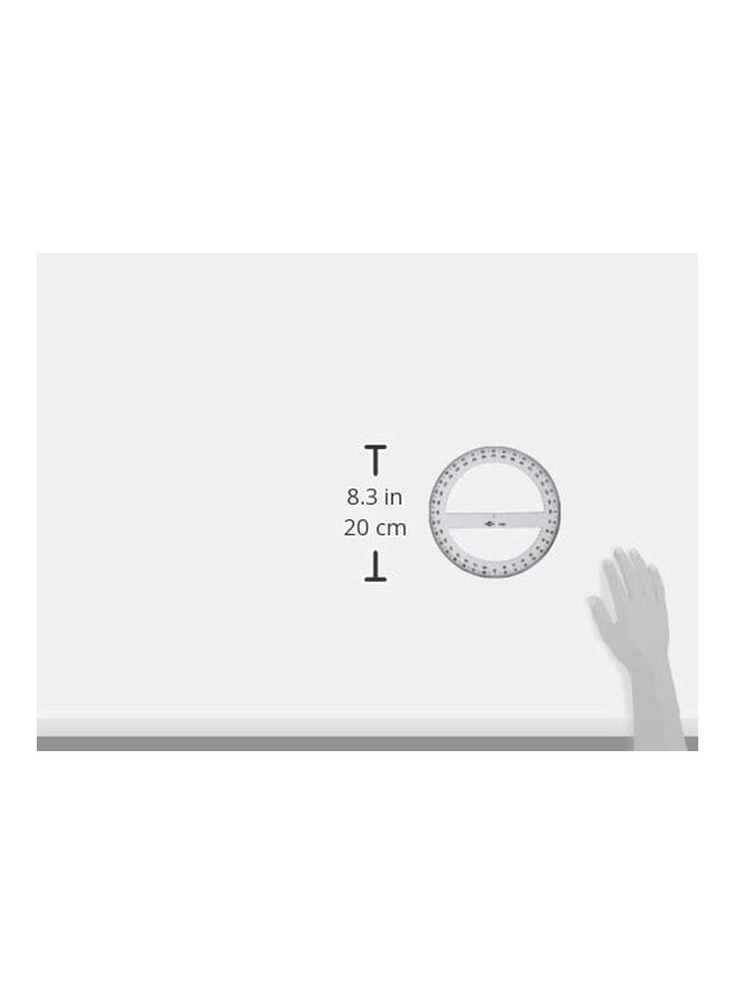 Alvin Circular Protractor Clear/Black - Image 2