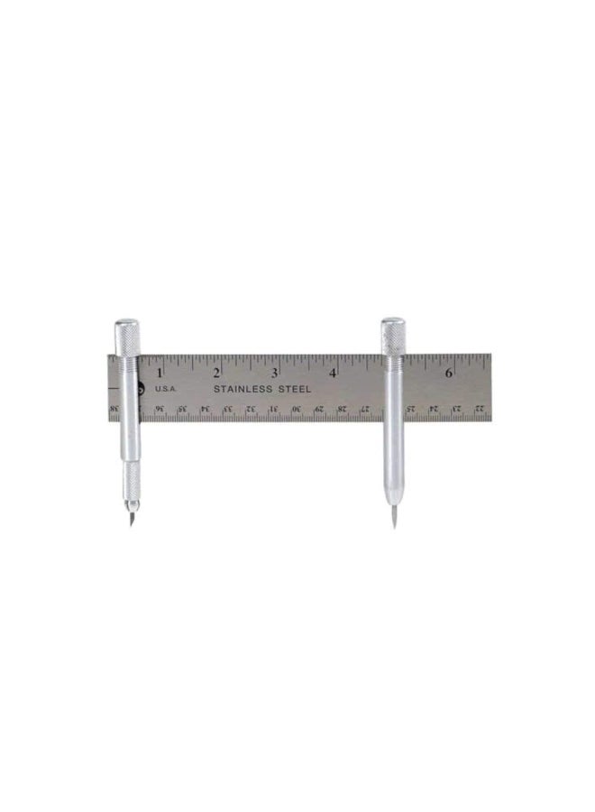 Excel Blades Compass-Lead And Pin Post Silver 