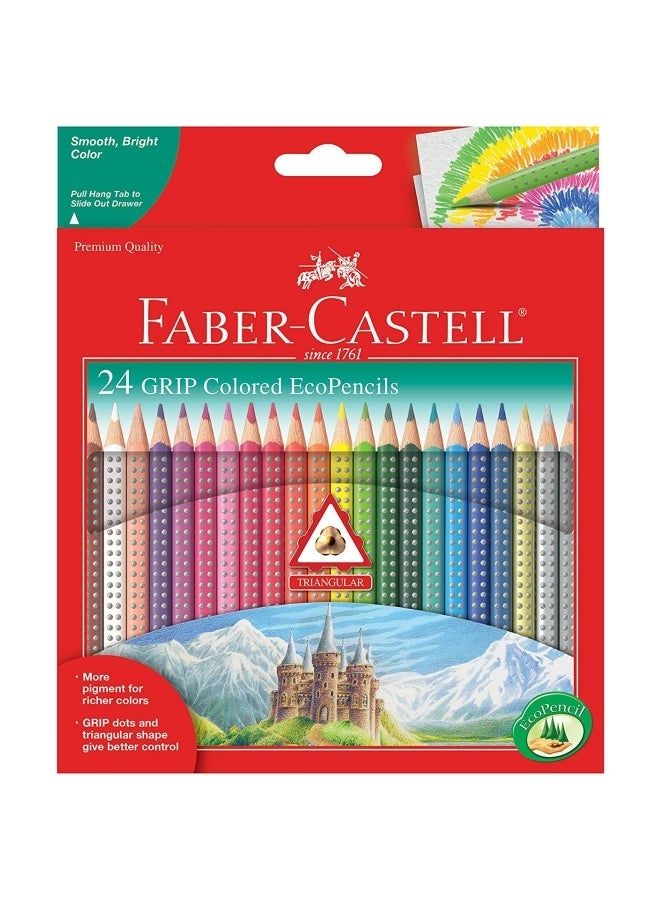 FABER-CASTELL 24-Piece Grip Colored EcoPencils Multicolour  - Image 1