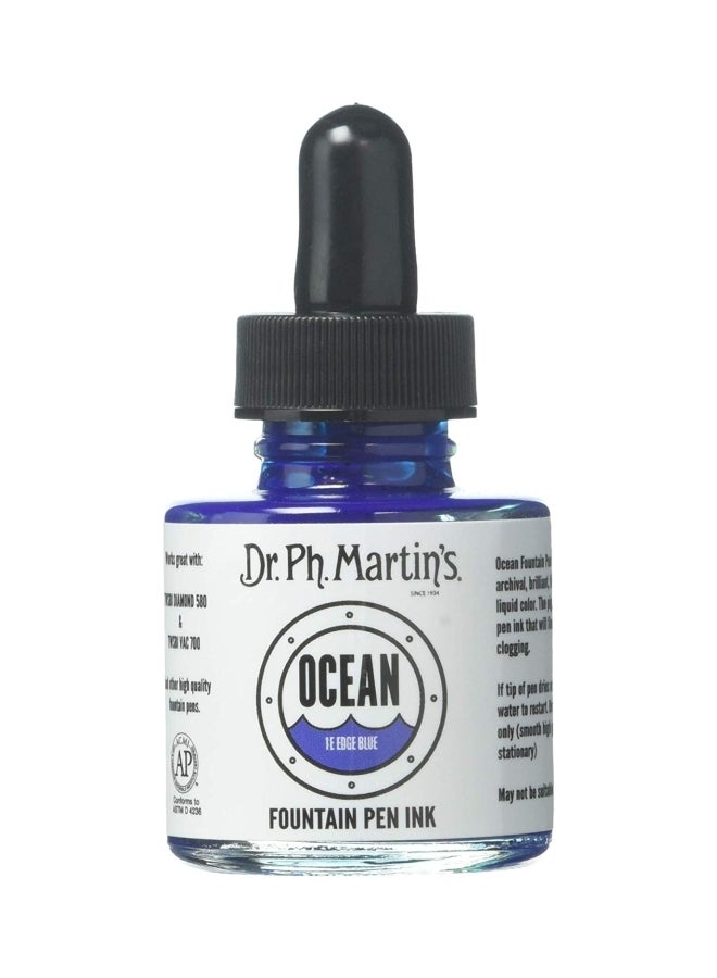 Dr. Ph. Martin's - Ocean Fountain Pen Ink Bottle White/Black - Image 1