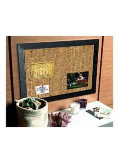 MasterVision Natural Cork Bulletin Board Beige/Black  - Image 2