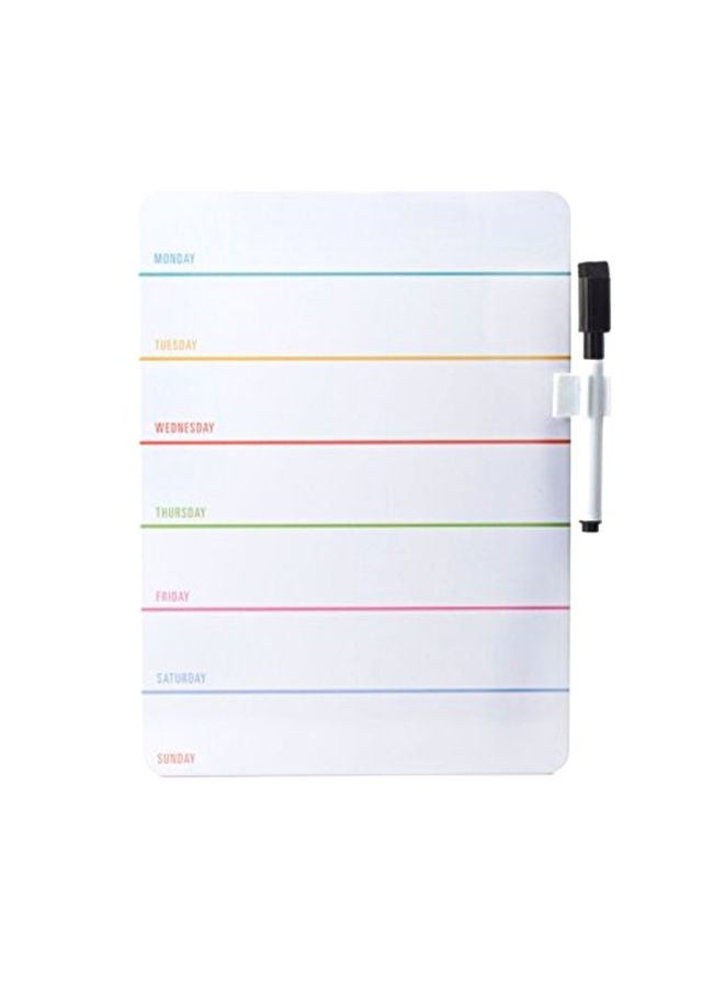 Weekly Dry Erase Board White/Black/Blue - v1552581069/N21985142A_1