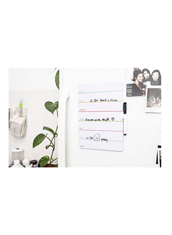 Weekly Dry Erase Board White/Black/Blue - v1552581069/N21985142A_3