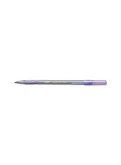 Bic 12-Piece Xtra Comfort Ballpoint Pen Grey/Purple 