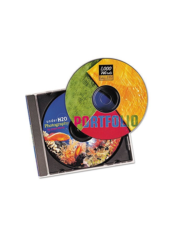 افيري مجموعة من ملصقات ليزر للـCD والـDVD من 90 قطعة أبيض  - Image 3