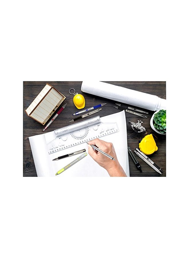 Zebra Pen 2-Piece Retractable Ballpoint Pen Silver/Blue  - Image 3