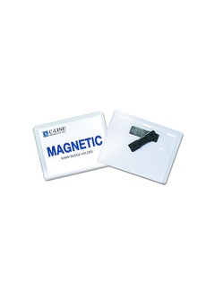 C-Line 20-Piece Magnetic Name Badge Kit Clear  - Image 3