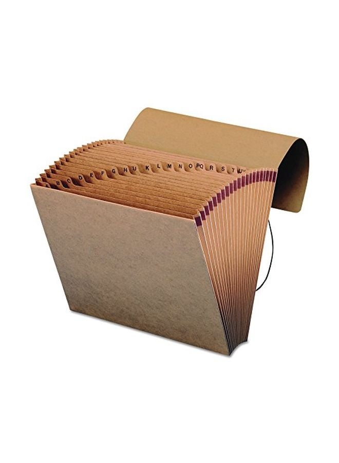 Smead 21-Pocket Expanding File Brown - Image 3
