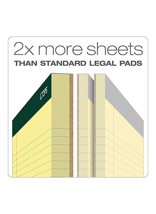 TOPS 6-Piece Docket Writing Pads Yellow/Green - Image 2